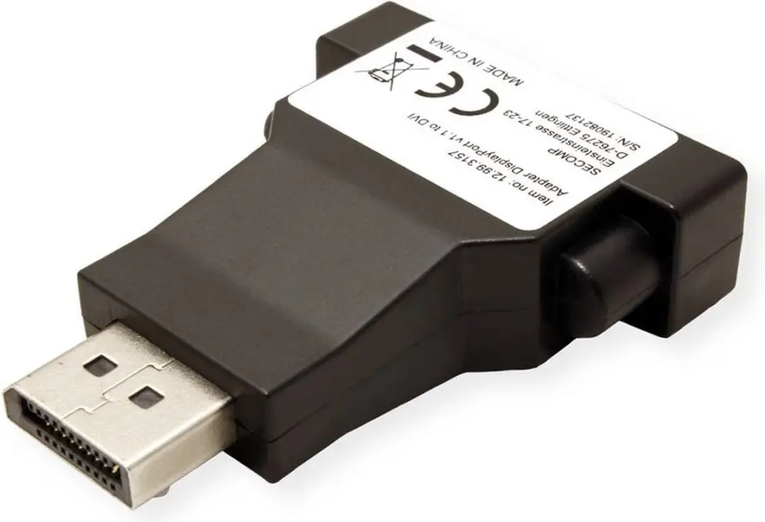 Value DisplayPort naar DVI Adapter - Zwart