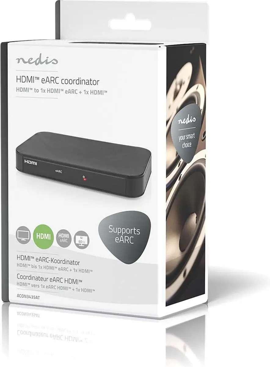 Nedis Digitale Audioconverter ACON3435AT - 2-Wegs - Antraciet