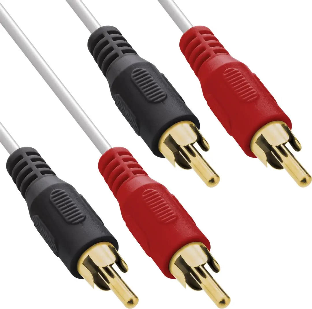 InLine Witte Tulp Stereo 2RCA Kabel