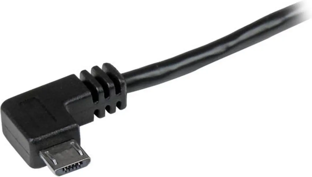 Startech Micro-USB Kabel M/M Rechts Haaks 2m - Zwart