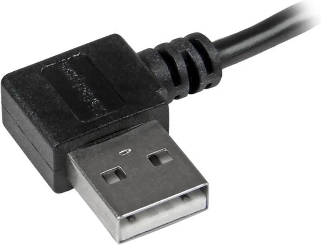 Startech Micro-USB Kabel M/M Rechts Haaks 2m - Zwart