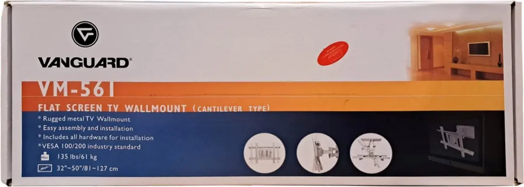 Vanguard VM-561 TV Muurbevestiging - 50-32" - Zilver - afbeelding 6 van 6