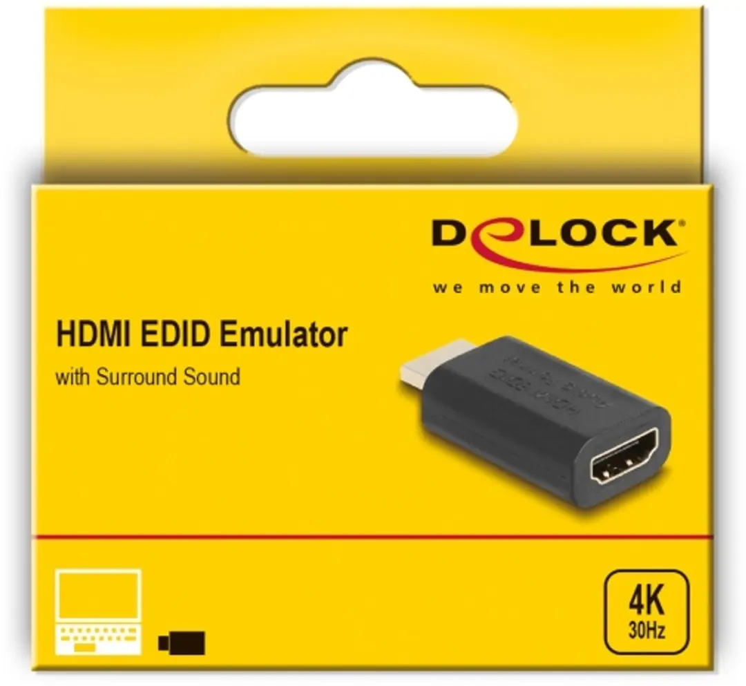 Delock HDMI 4K EDID Emulator - Zwart