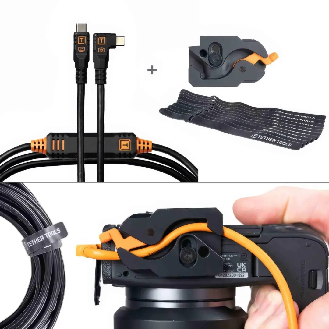 Tether Tools Leverlock USB-C Kit 10G 4.6m - Zwart