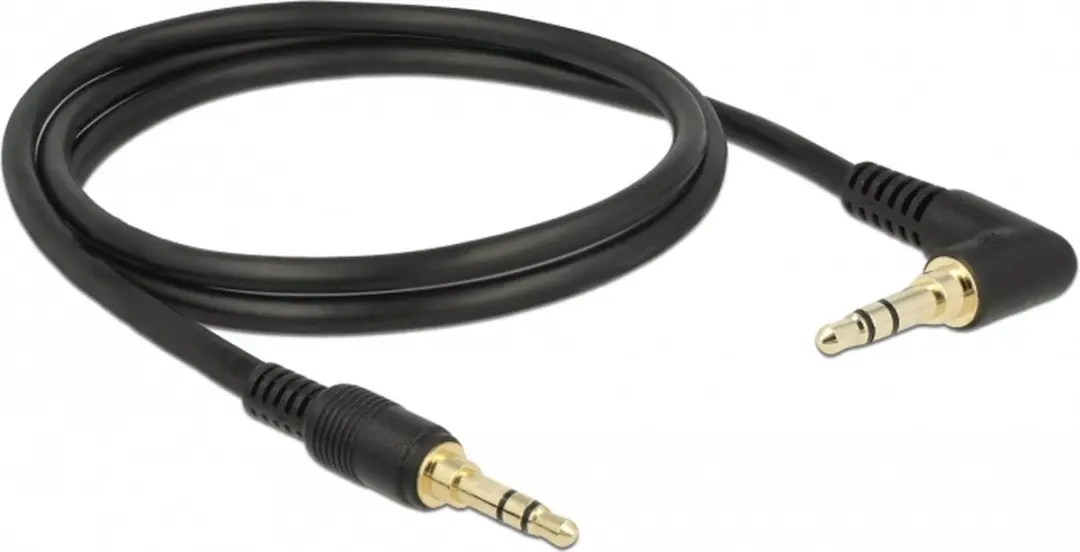 Delock 3,5mm Jack Stereo Audio Kabel - Haaks - 1m