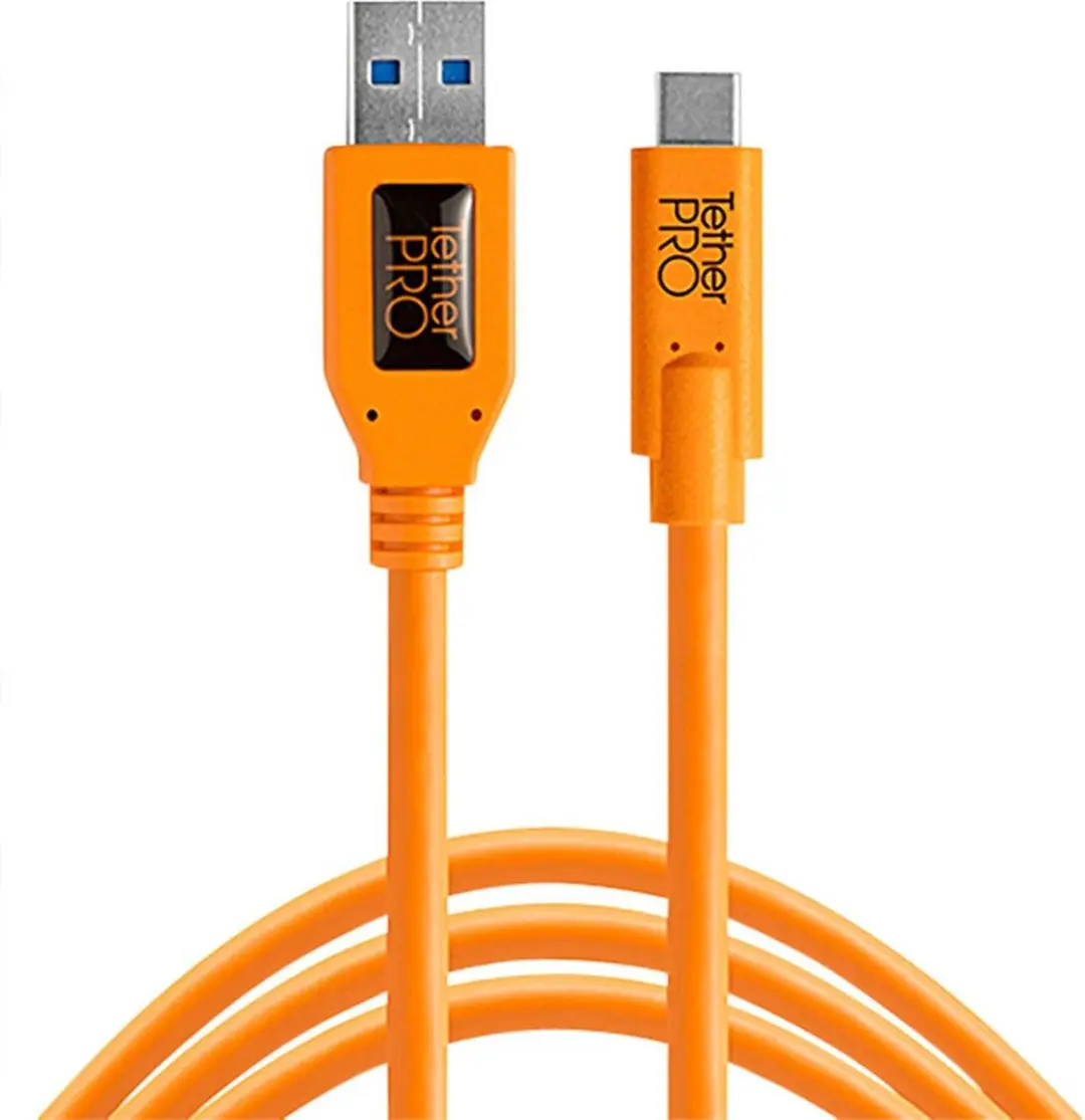 Tether Tools TetherPro USB 3.0 naar USB-C 4.6m kabel Oranje