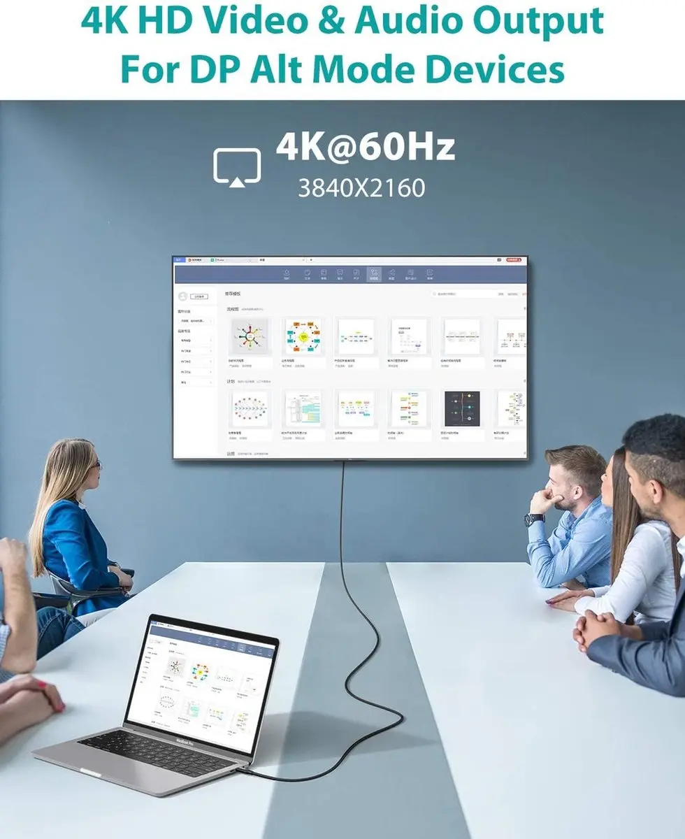 NÖRDIC USBC-N1022 USB-C Kabel 60W 5Gbps 1m - Zwart