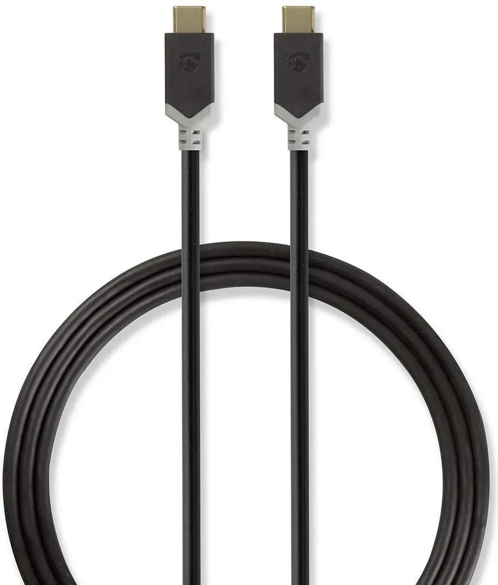 Nedis USB-C Kabel 100W 1.0m - Antraciet