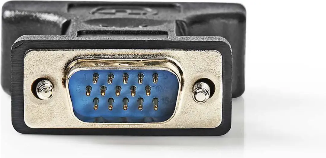 Nedis VGA naar DVI-I Adapter CCGB32901BK - Zwart