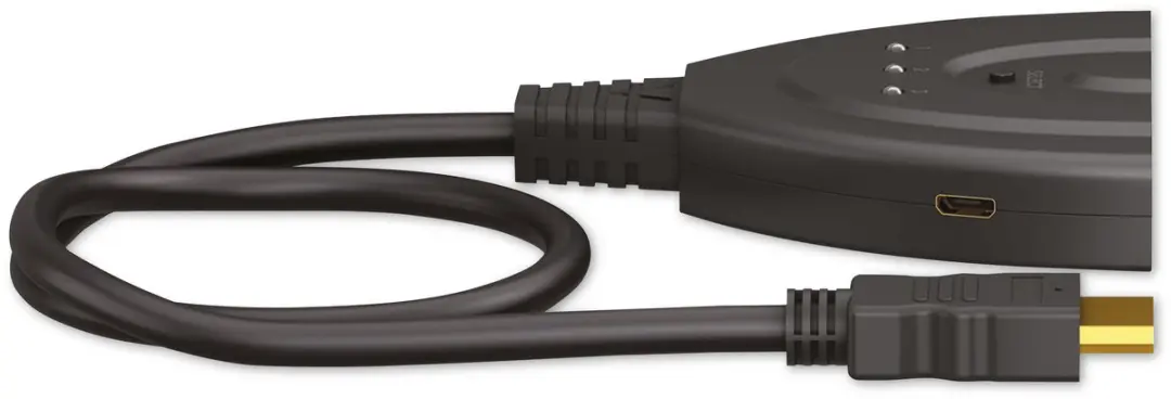 Goobay HDMI Schakelaar 3 naar 1 4K60Hz HDR - Zwart