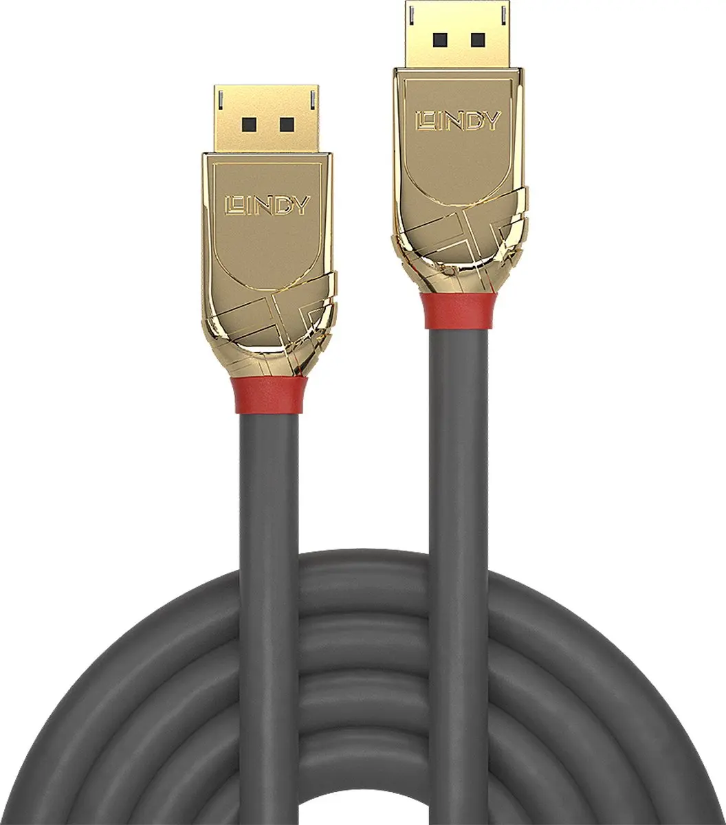 Lindy 36297 DisplayPort-kabel 15m - Goud