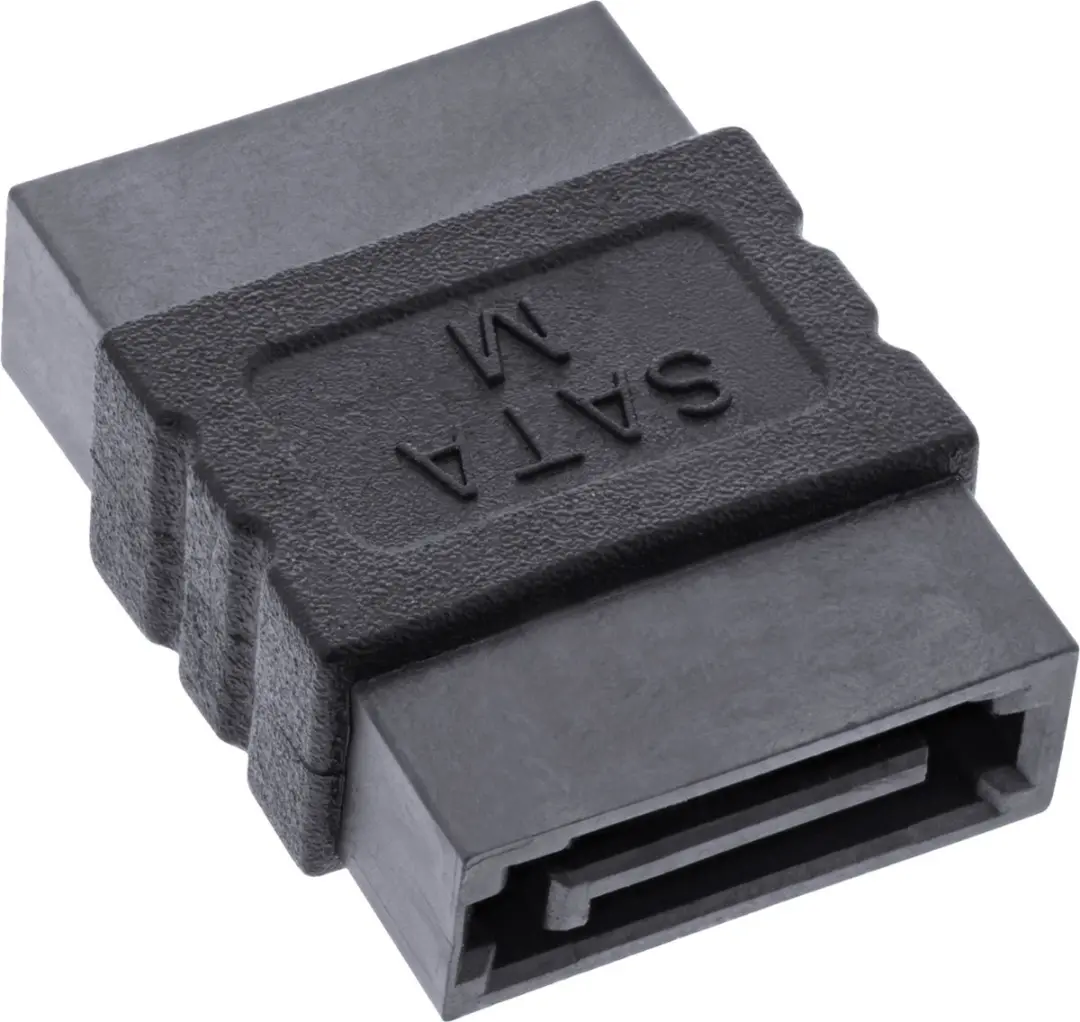 InLine SATA600 Koppelstuk 6 Gbit/s - Zwart