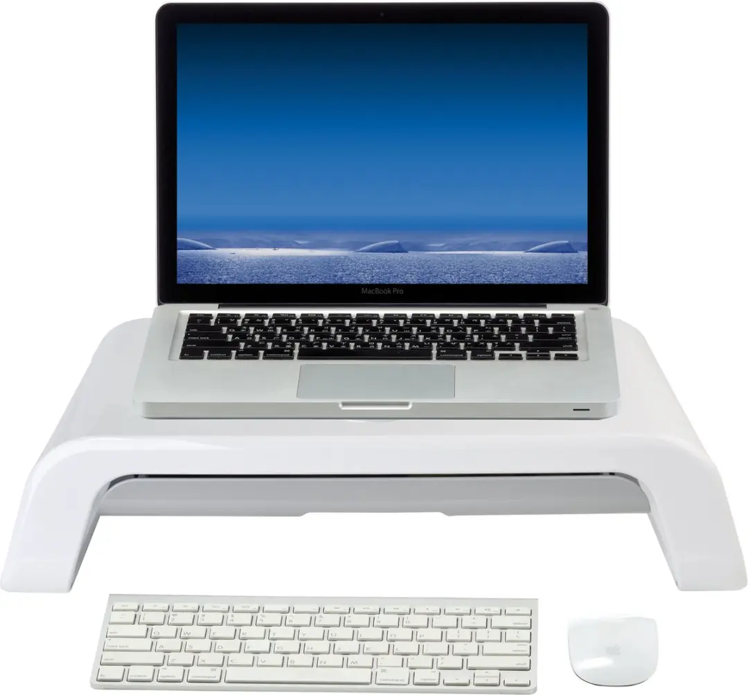 Desq Monitorverhoger 1482 - 2 Standen - Lade - Wit