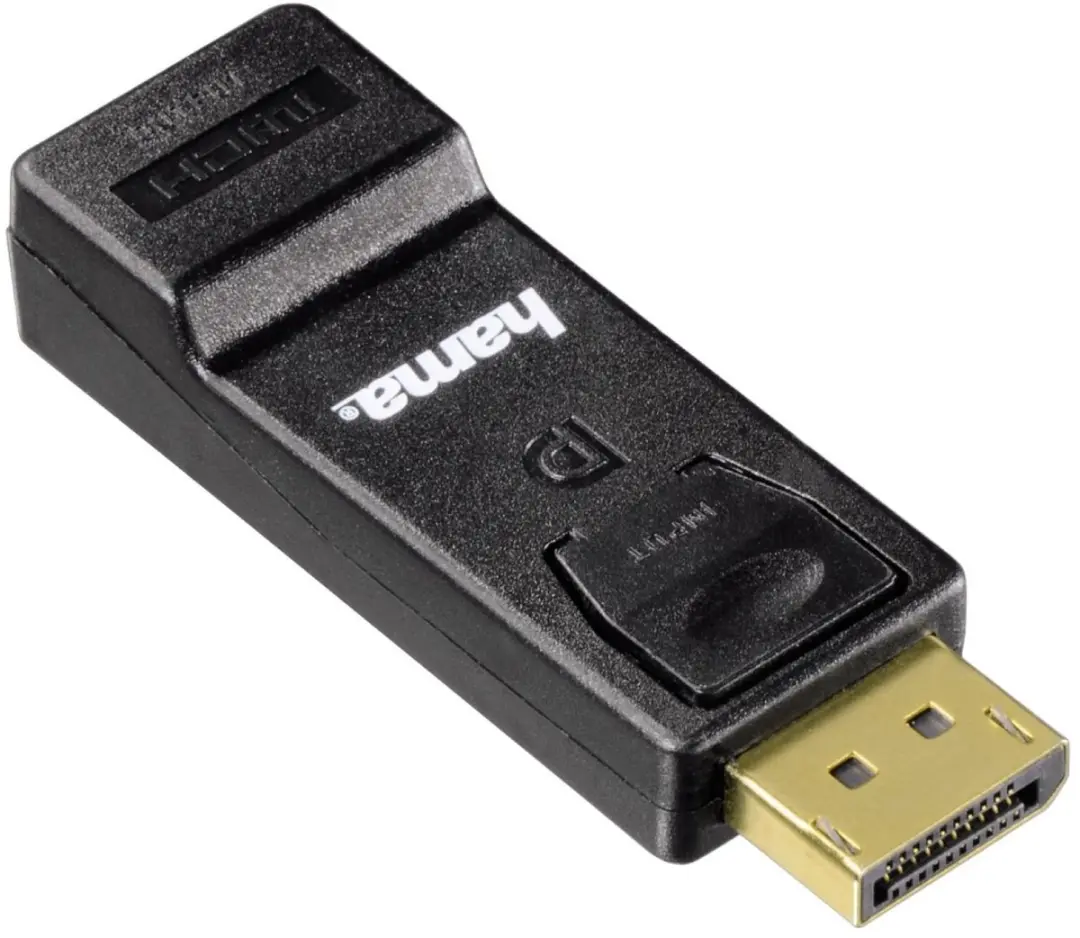 Hama 00054586 DisplayPort naar HDMI Adapter - Zwart
