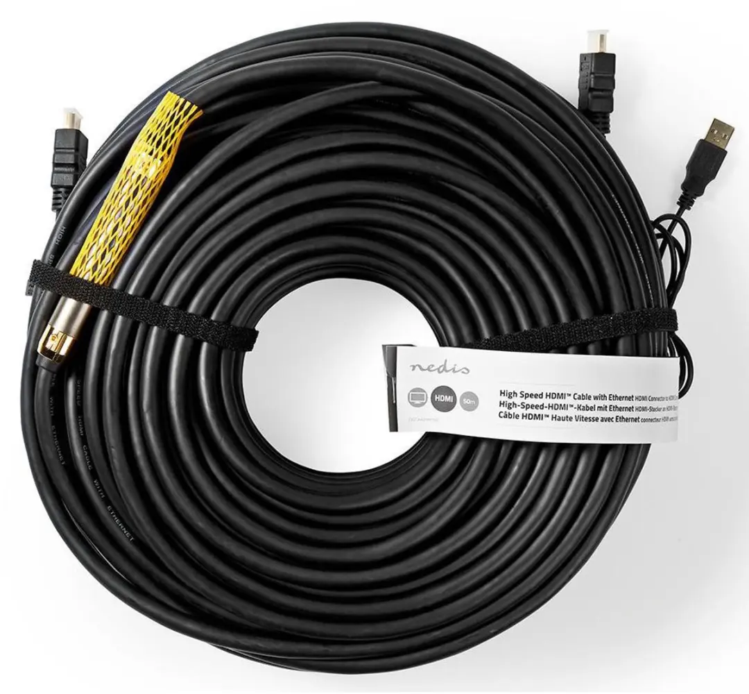 Nedis HDMI-Kabel CVGT34620BK500 4K 18Gbps 50m - Zwart