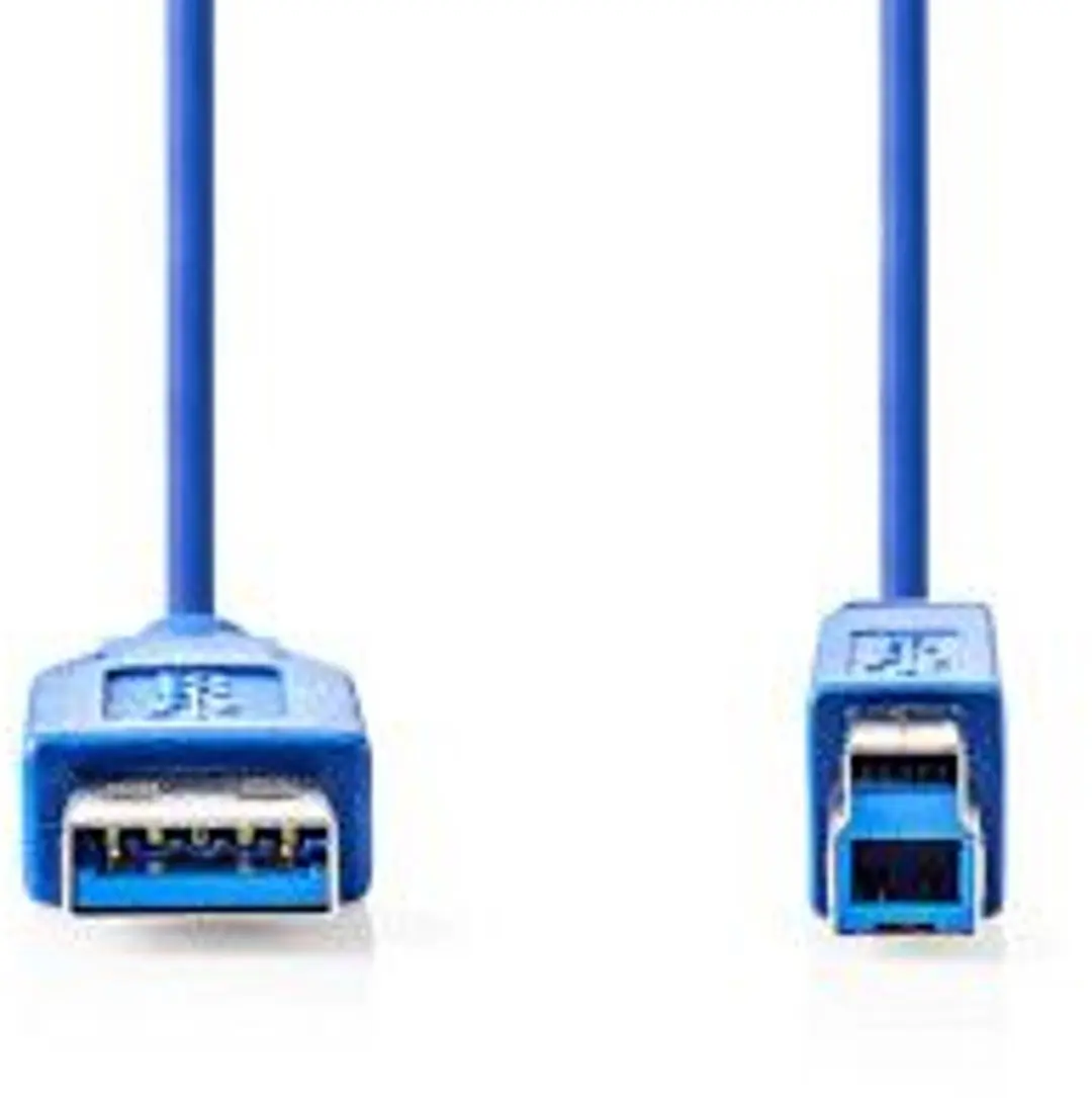 Nedis USB 3.2 Gen 1 A-B Kabel 5Gbps 2m - Blauw