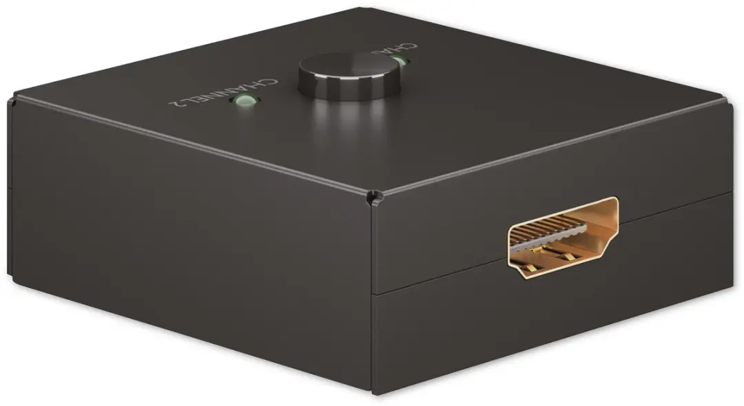 Goobay HDMI Schakelaar 2 naar 1/1 naar 2 4K30Hz - Zwart