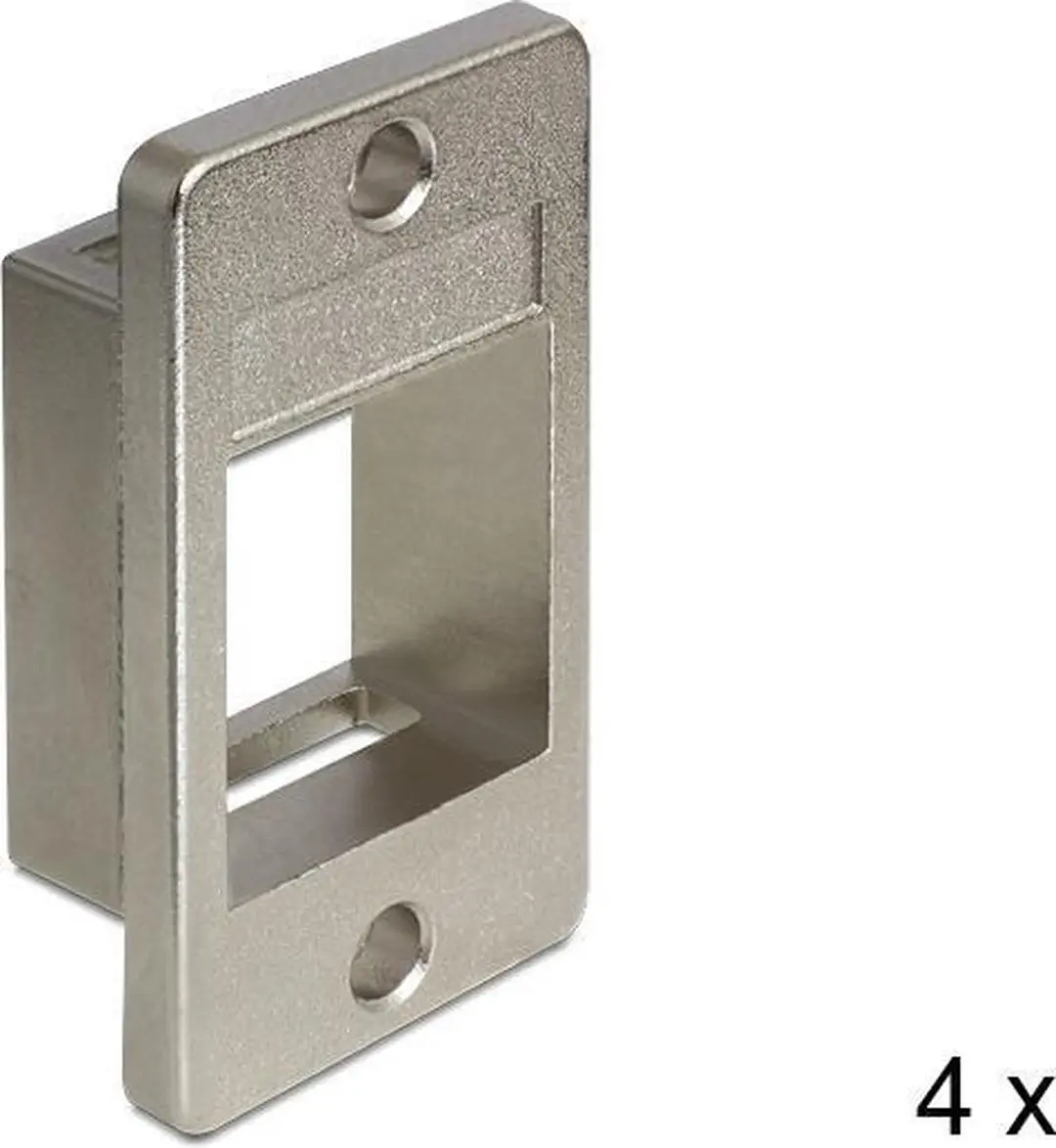 Delock Inbouwframe 4x Keystone Module - Gegoten zink - Grijs - afbeelding 6 van 6