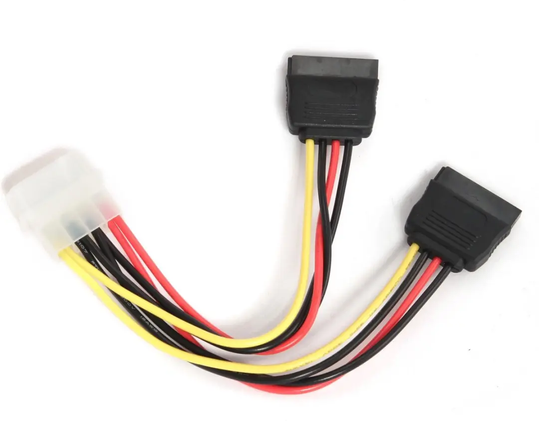 Gembird 2x SATA Voedingskabel 0.15m - Wit