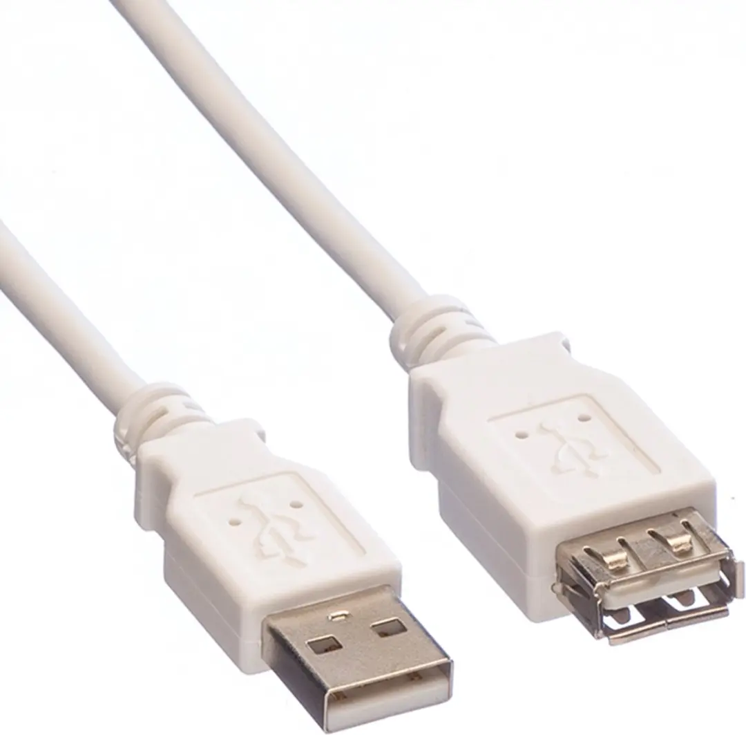 Value USB 2.0 Kabel A-A M/F Wit 3m - afbeelding 6 van 6