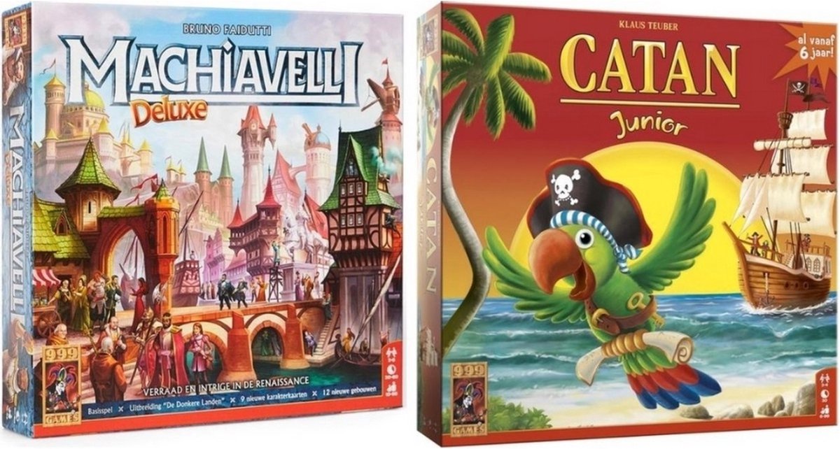 Spellenbundel - 2 Stuks - Machiavelli Deluxe &  Catan Junior
