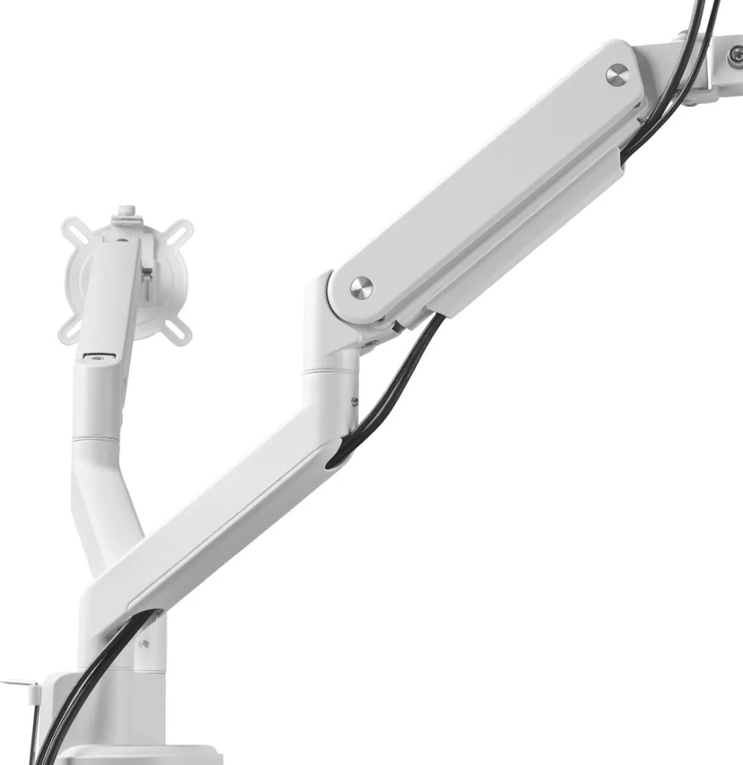 One For All DM4220 Dubbele Monitorarm - 2 Monitoren - VESA 100x100 - Wit