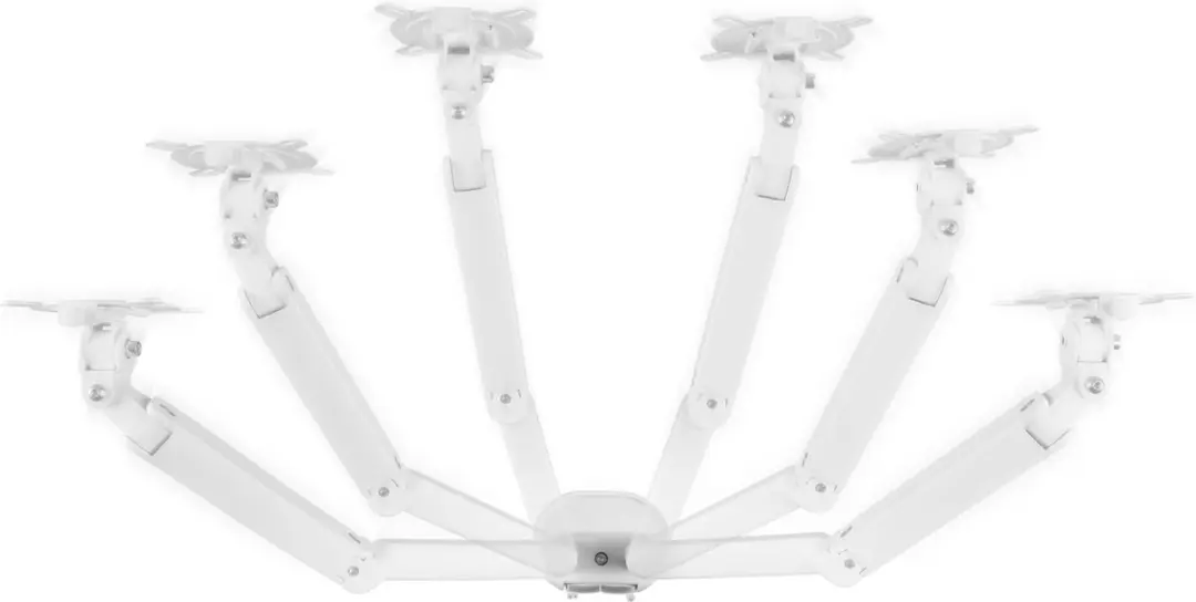 One For All DM4220 Dubbele Monitorarm - 2 Monitoren - VESA 100x100 - Wit