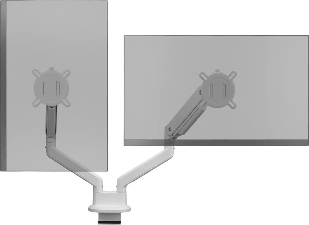 One For All DM4220 Dubbele Monitorarm - 2 Monitoren - VESA 100x100 - Wit