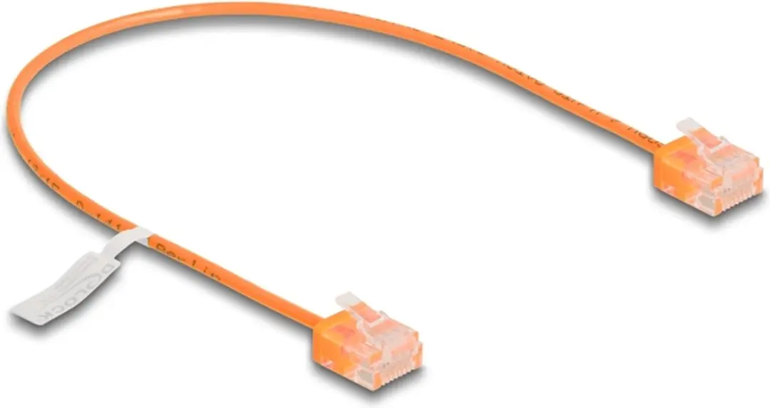 Delock RJ45 Cat.6 UTP Kabel 0.3m - Oranje
