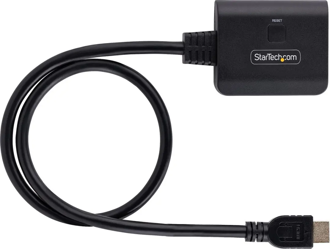 Startech HDMI-SPLITTER-4K60UP 2 Poorts Splitter - 4K 60Hz - Zwart