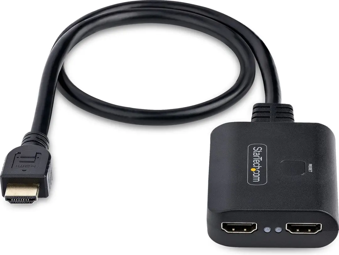 Startech HDMI-SPLITTER-4K60UP 2 Poorts Splitter - 4K 60Hz - Zwart