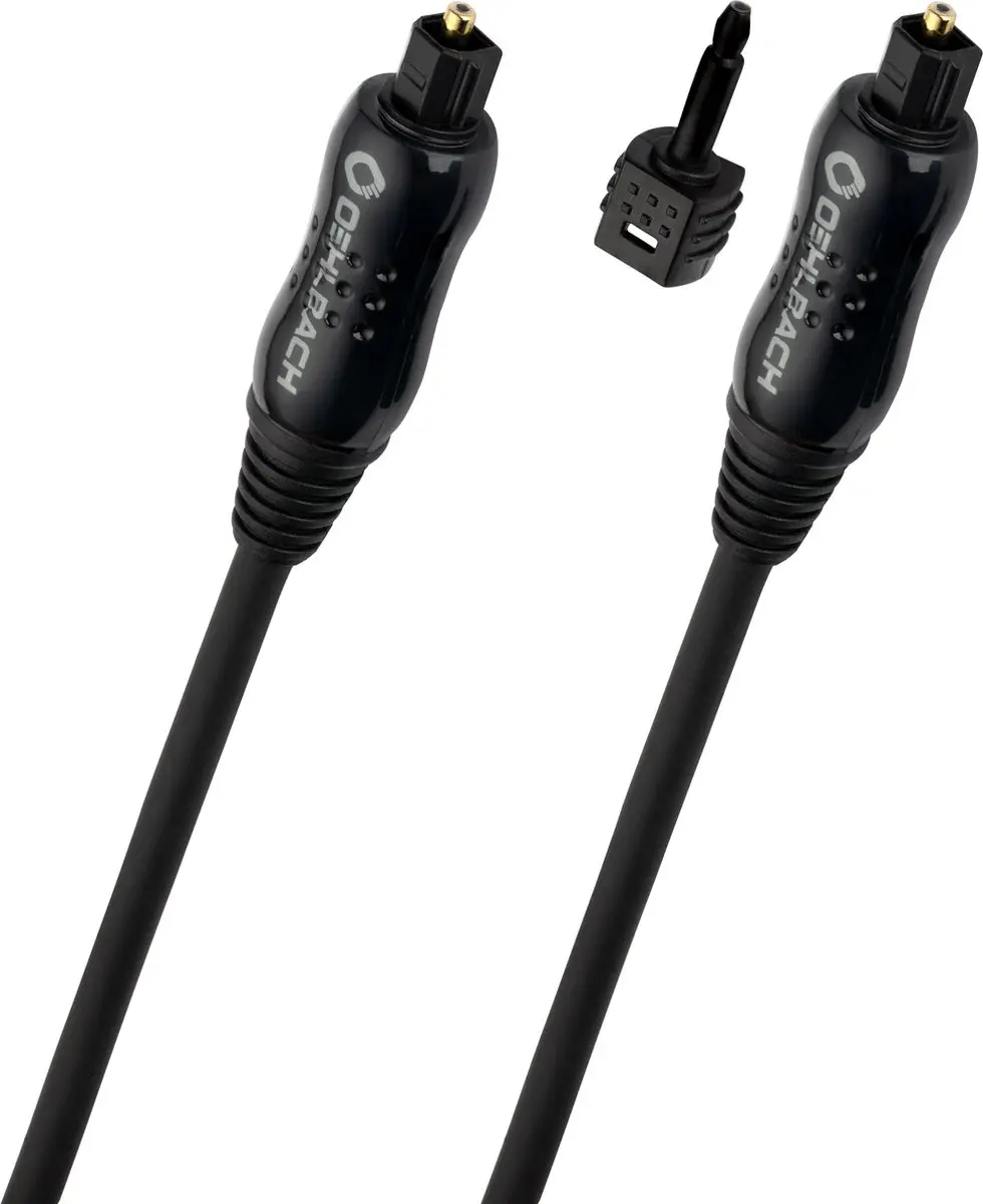 Oehlbach Toslink Optische Audiokabel 1m - Zwart