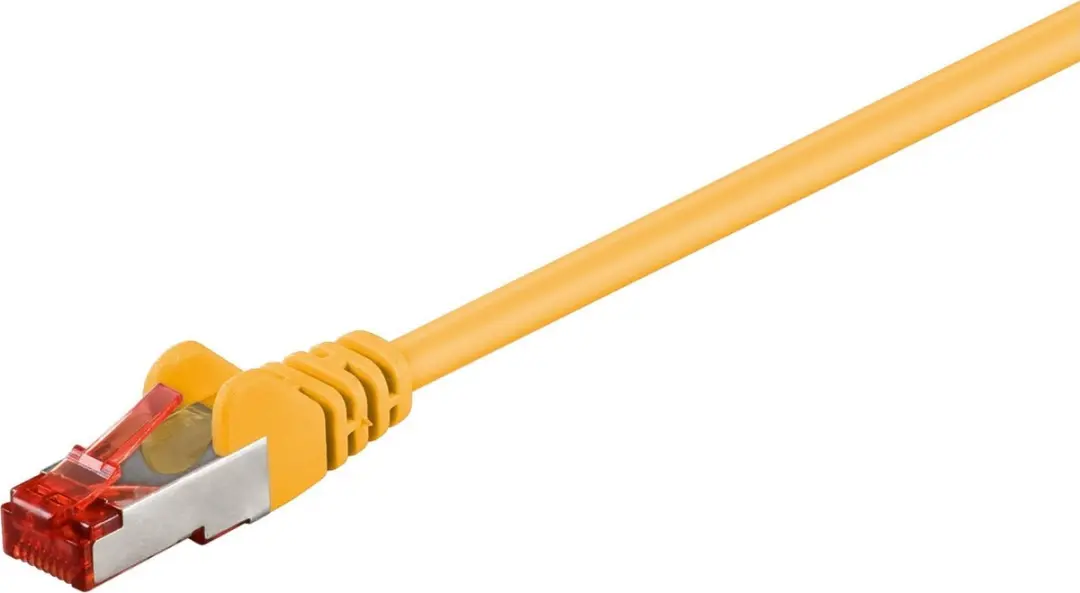Goobay S/FTP Netwerkkabel CAT6 - 7,5m - Geel - 10 Stuks