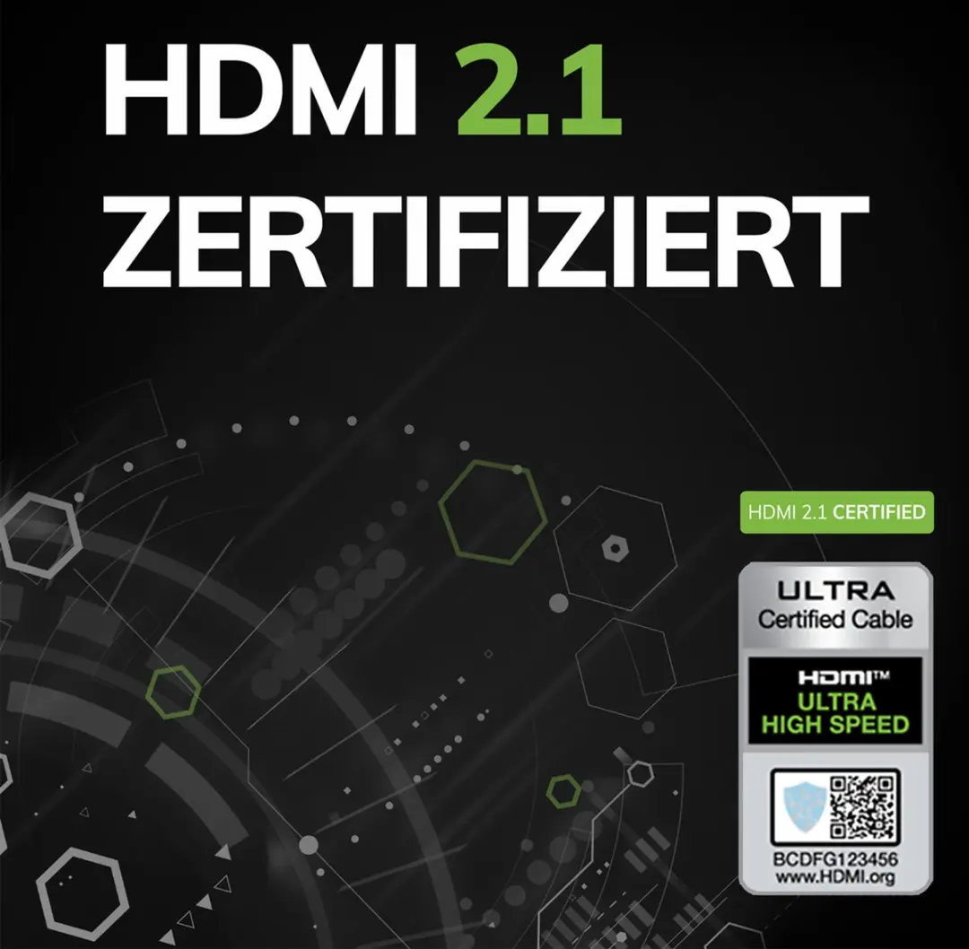 Oehlbach HDMI 2.1 Kabel 5m - Zwart