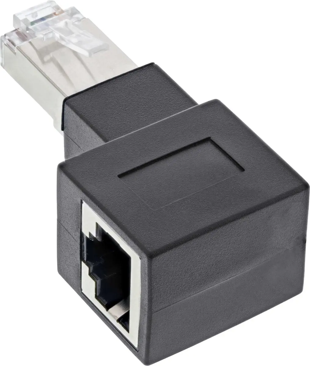 InLine STP CAT6a RJ45 Haakse Adapter
