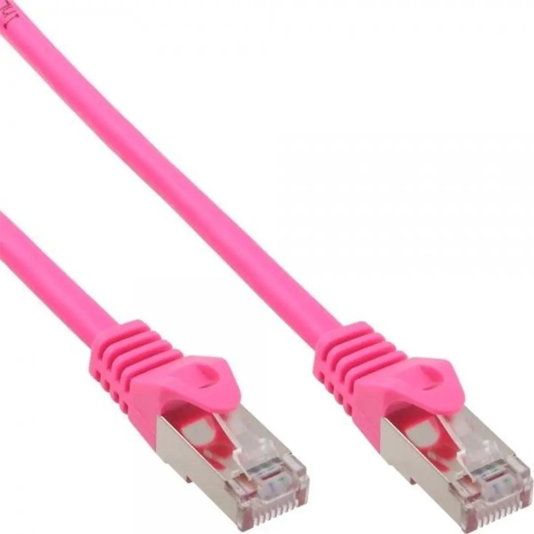 InLine Patchkabel SF/UTP Cat.5e Roze 15m