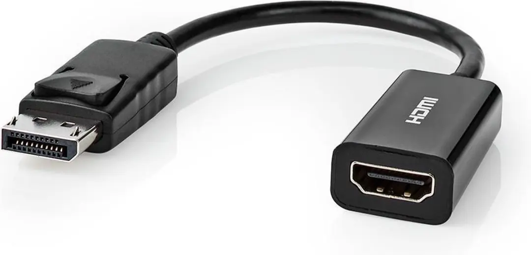 Nedis DisplayPort naar HDMI Kabel 4K30Hz - 0.2m - Zwart