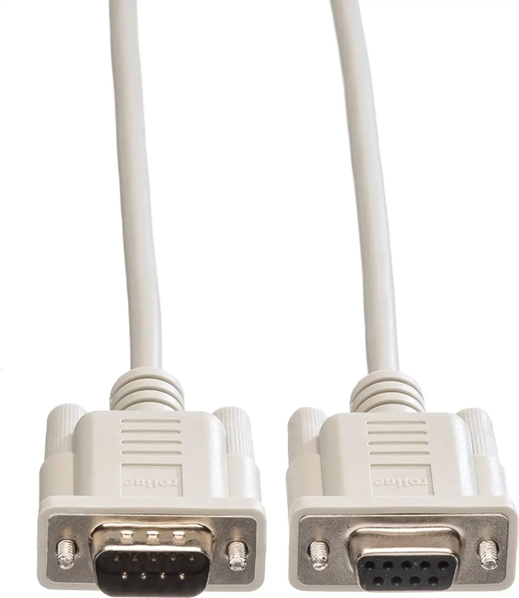Roline RS232 9-pol M/F Kabel 10m