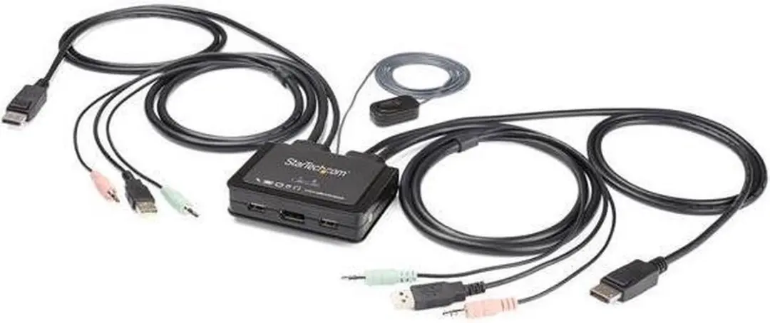 Startech SV211DPUA4K KVM-Schakelaar 4K USB DisplayPort - 1,2m - Wit - afbeelding 6 van 6