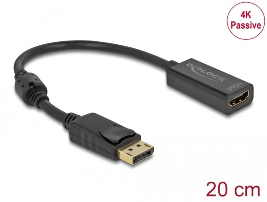 Delock DisplayPort 1.2 naar HDMI Adapter