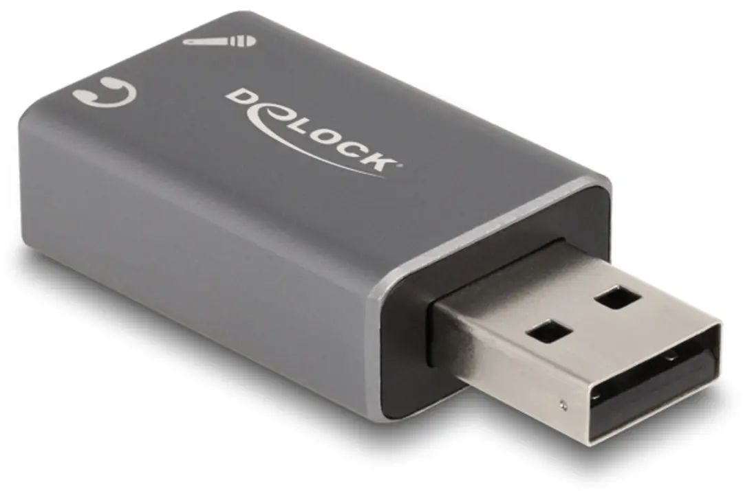 Delock 66633 USB Geluidskaart - Grijs
