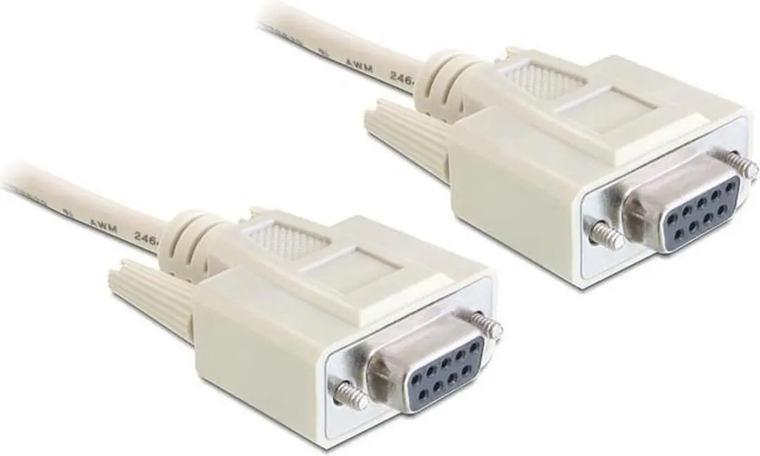 InLine Seriële RS232 Null Modemkabel 12226C - 10m - Beige