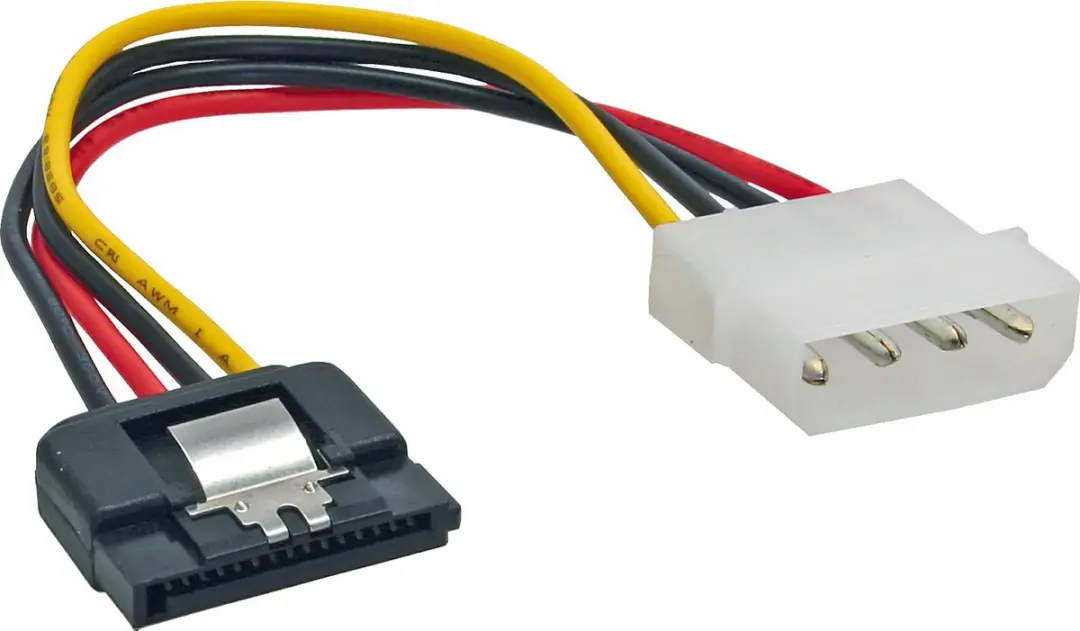 InLine SATA (v) naar Molex (m) Adapter