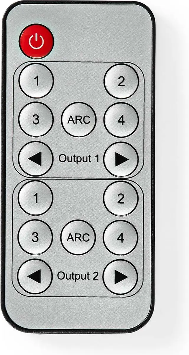 Nedis HDMI Matrix-Switch VMAT3482AT - 4x2 - 4K60Hz - Antraciet - afbeelding 6 van 6