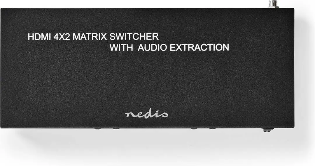 Nedis HDMI Matrix-Switch VMAT3482AT - 4x2 - 4K60Hz - Antraciet