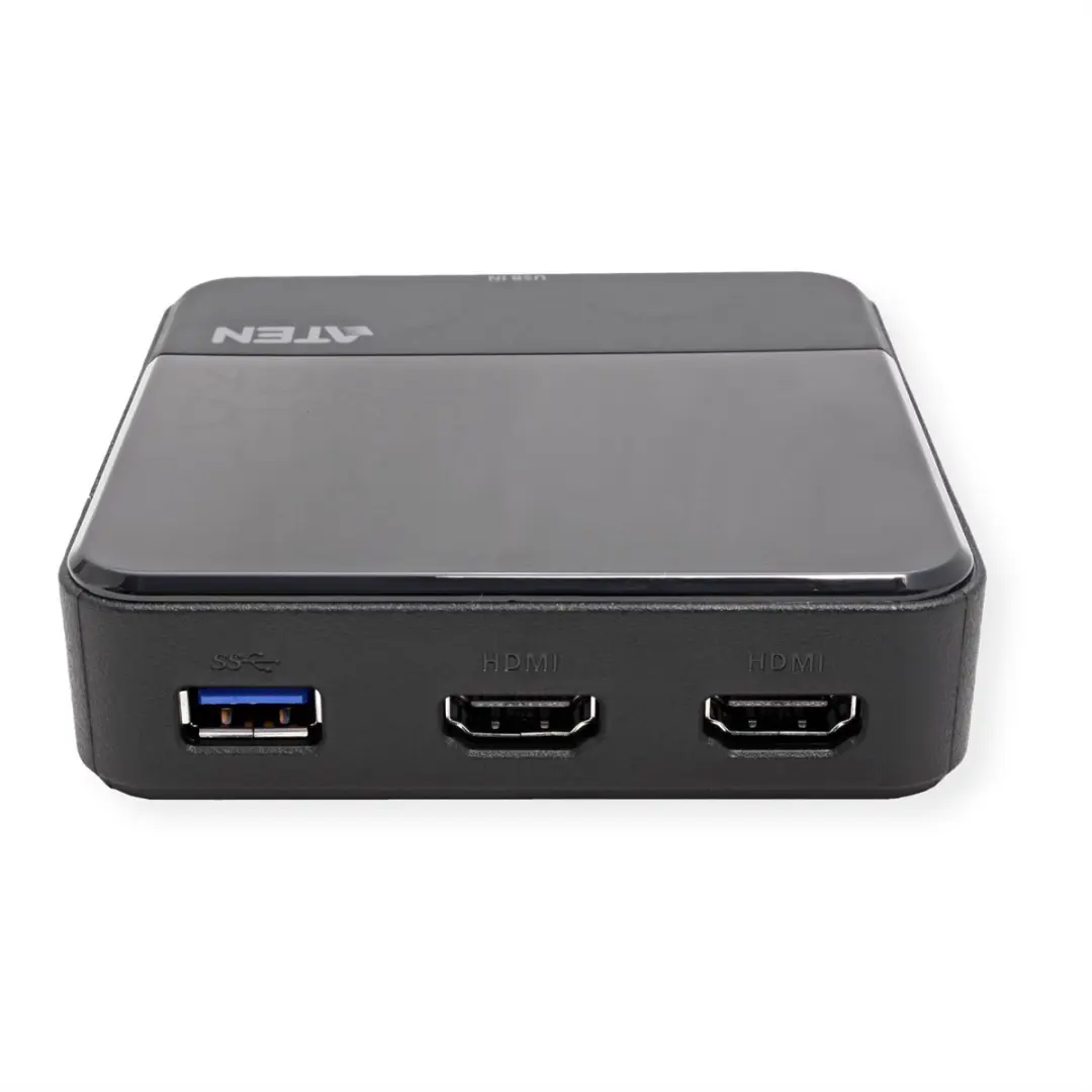 Aten UH3233 USB-C Mini Dock Dual HDMI 4K - Zwart
