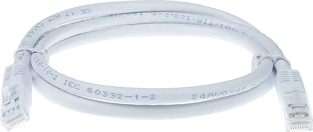 ACT Witte U/UTP CAT6 Patchkabel 1m - RJ45