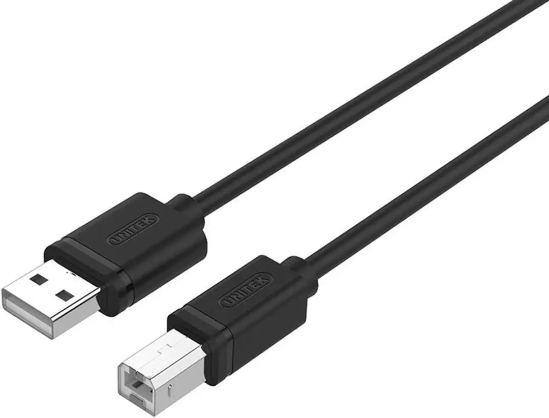 UNITEK USB 2.0 AM-BM Y-C420GBK Kabel 3M - Transparant