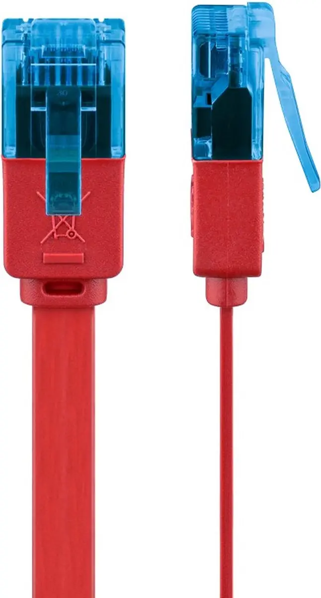 Goobay CAT6A Netwerkkabel RJ45 Rood - 10 Stuks