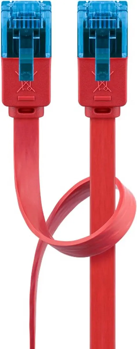 Goobay CAT6A Netwerkkabel RJ45 Rood - 10 Stuks